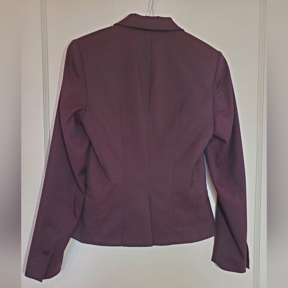 Dark Burgundy H&M Blazer Size 0 - Picture 2 of 6